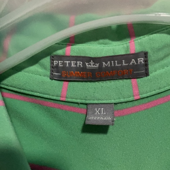Peter Millar Tralee Golf Club Green Golf Polo - Picture 4 of 7